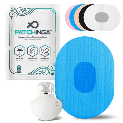 PATCHINGA - plaster for CGM sensors (universal) CGM - plasters, tapes, patches I waterproof - hypoallergenic - breathable I 25 pieces
